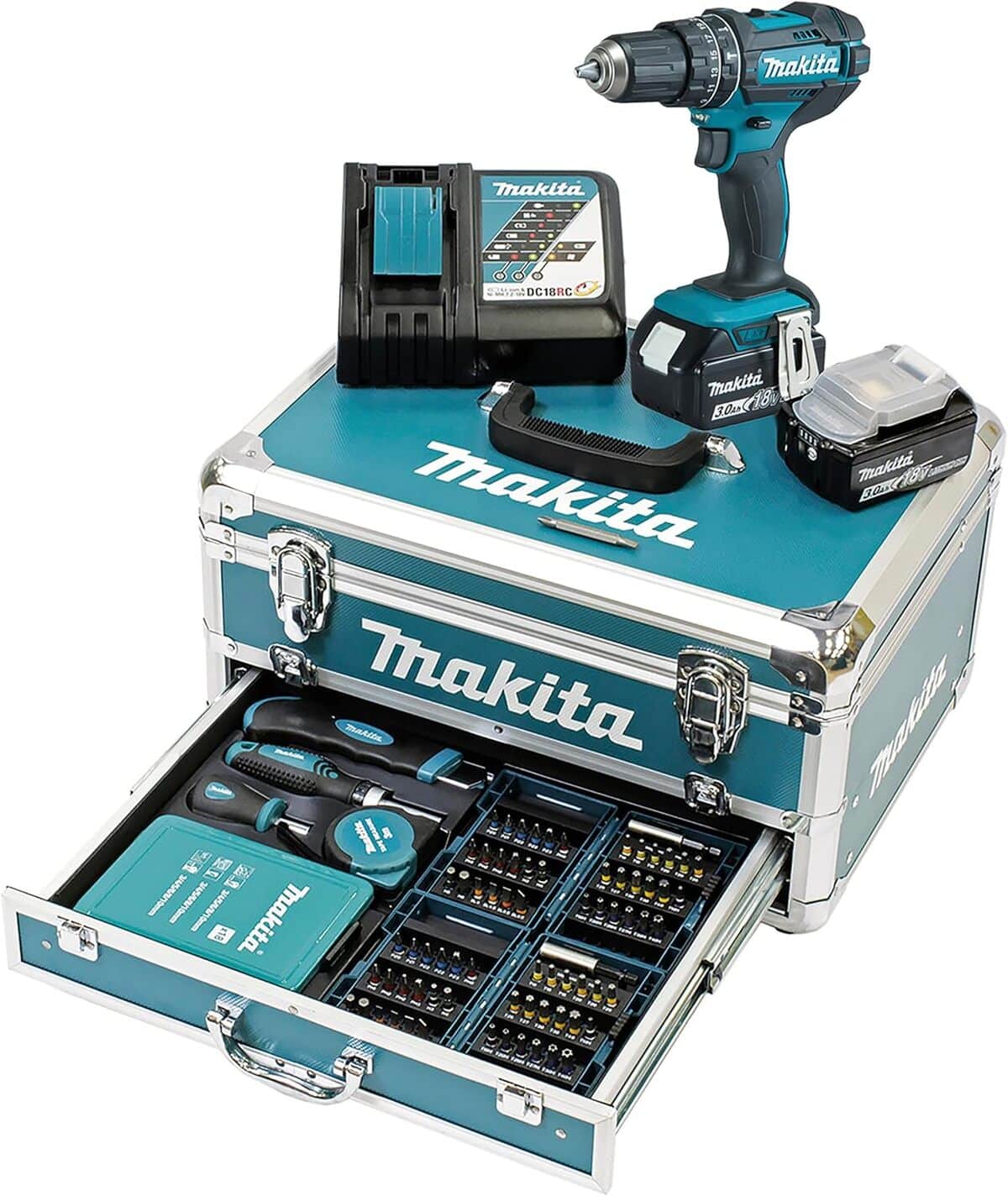Test de la perceuse à percussion Makita DHP482RFX9 18V LXT
