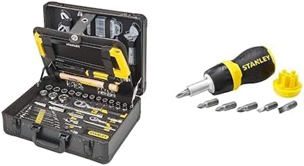 Test valise de maintenance Stanley : 142 pièces essentielles
