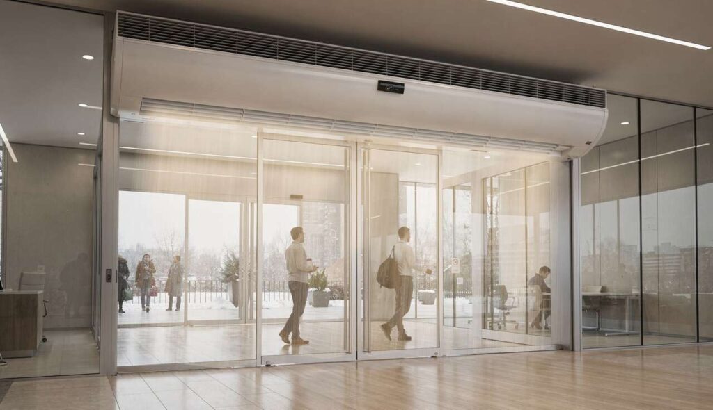 Rideau d'air chaud : protégez-vous des courants d'air froids