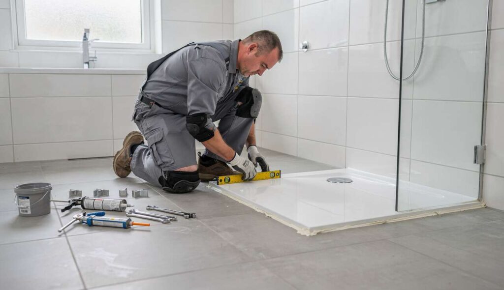 Pose de receveur de douche : éviter fuites et malfaçons