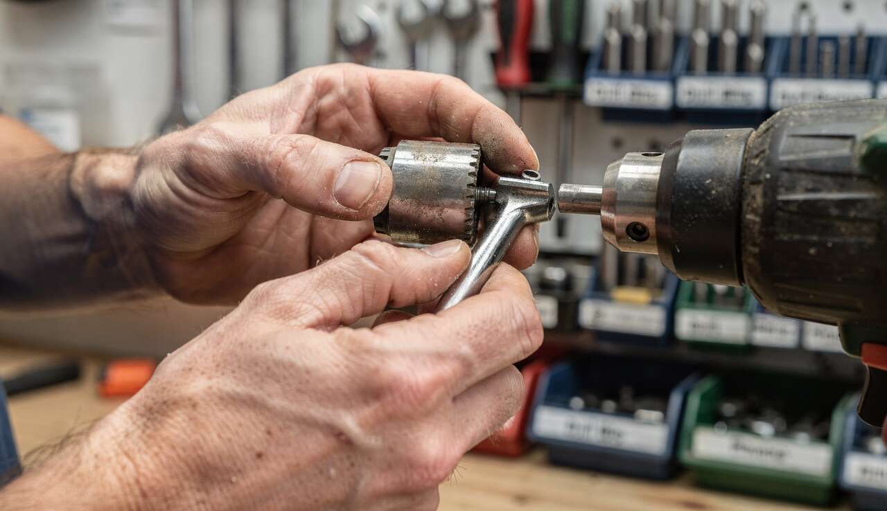 &eacute;tapes pour remplacer un mandrin de perceuse