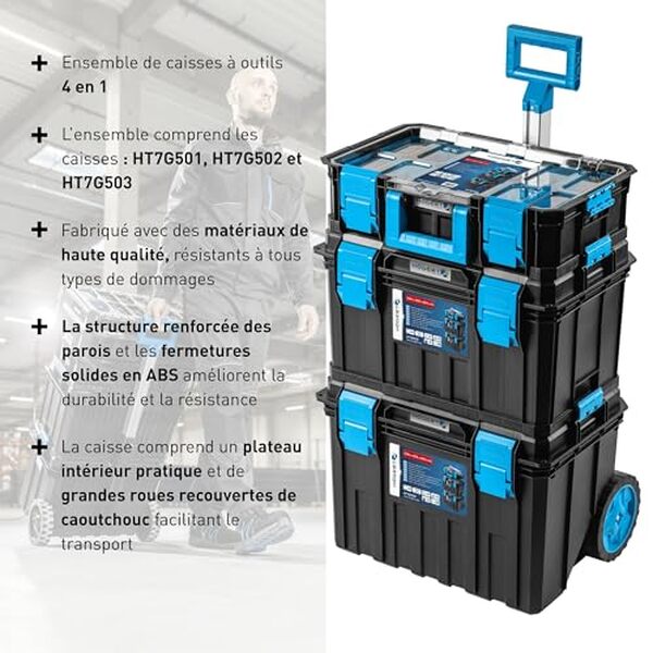 Découvrez l'ensemble de boîtes 4 en 1 HT7G500 de Högert Technik : fonctionnalité, praticité et durabilité à l'honneur dans notre test détaillé.
