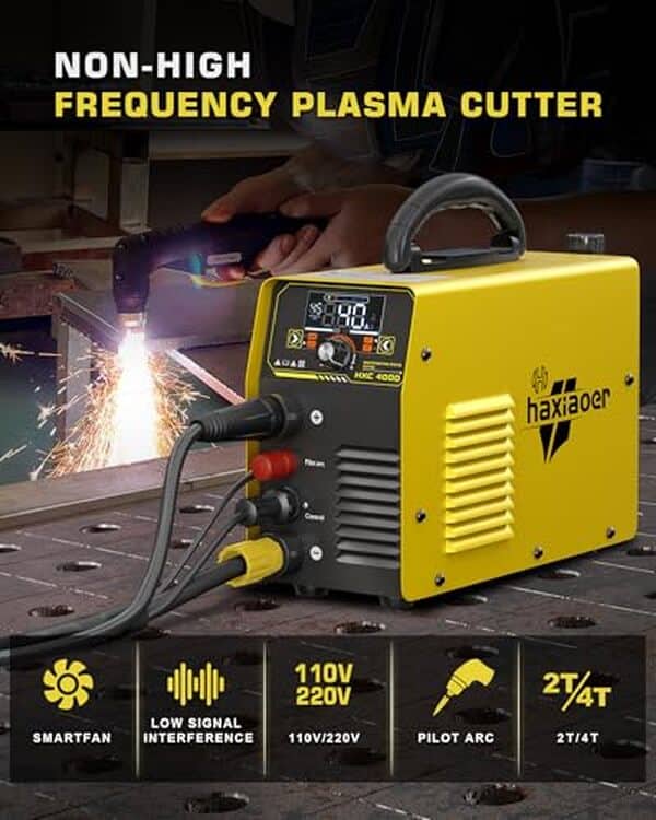 Découvrez l'expertise du coupe-plasma Haxiaoer 40A : alliez précision et puissance pour optimiser vos découpes métalliques avec cet outil performant.