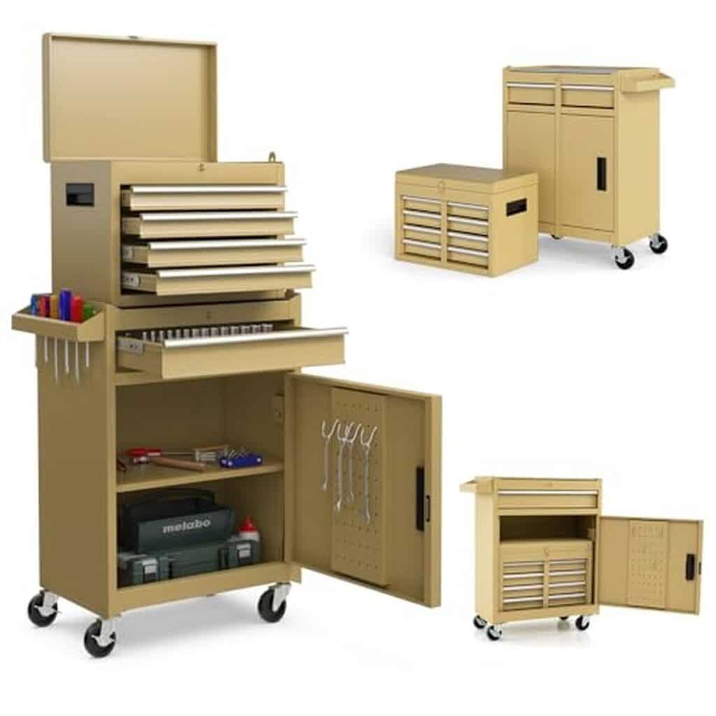 Test : chariot d'atelier SOARS 5 compartiments jaune