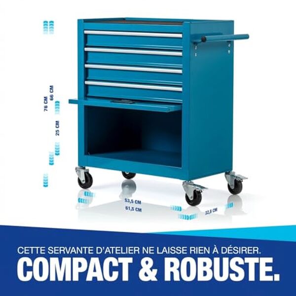 Découvrez notre analyse détaillée du chariot d'atelier NTG et de ses 70 outils indispensables pour optimiser votre espace de travail et gagner en efficacité.