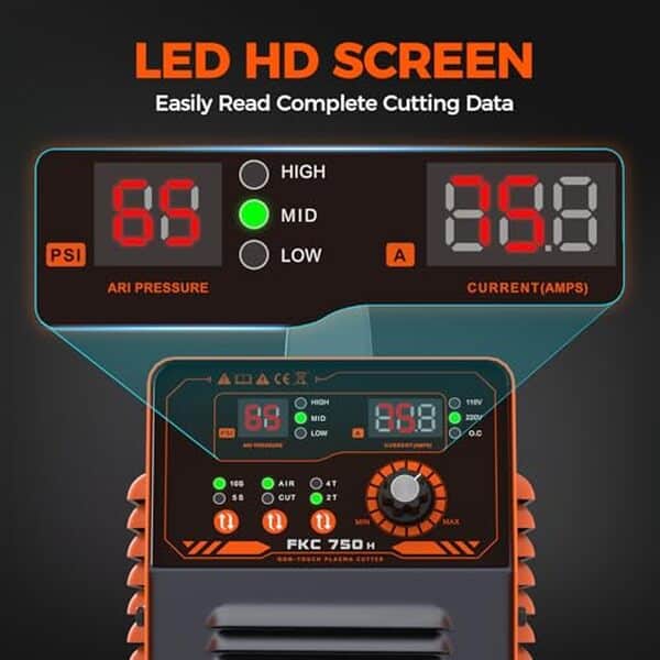 Découvrez les performances exceptionnelles du découpeur plasma FEIFANKE 230V 75A : une efficacité et une coupe précise pour tous vos projets sans contact