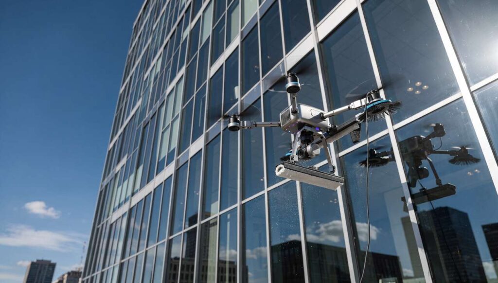 Nettoyage par drone : révolution pour le bâtiment ?