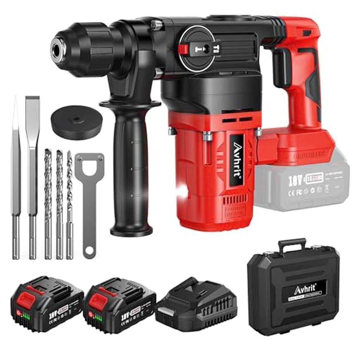 Test du marteau perforateur sans fil Avhrit : puissant 4, 2J avec moteur brushless