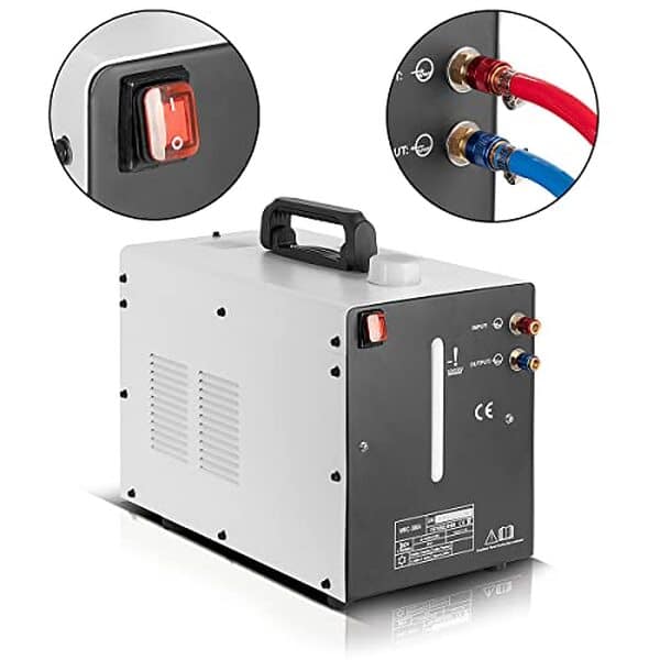 Découvrez l'efficacité du refroidisseur d'eau 370 W de sTAHLWERK : performances optimales pour vos travaux de soudure et découpe plasma.