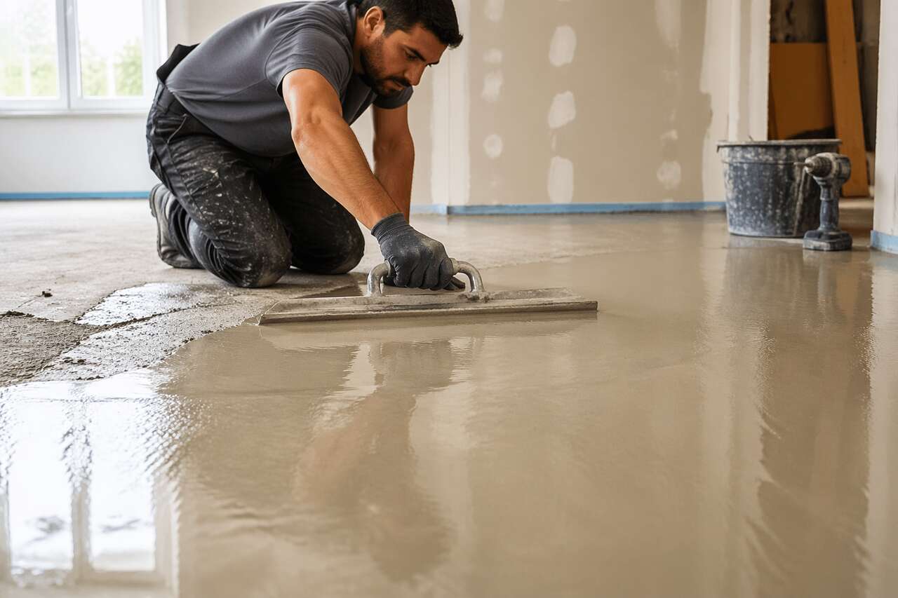 Les étapes clés pour niveler un sol abîmé