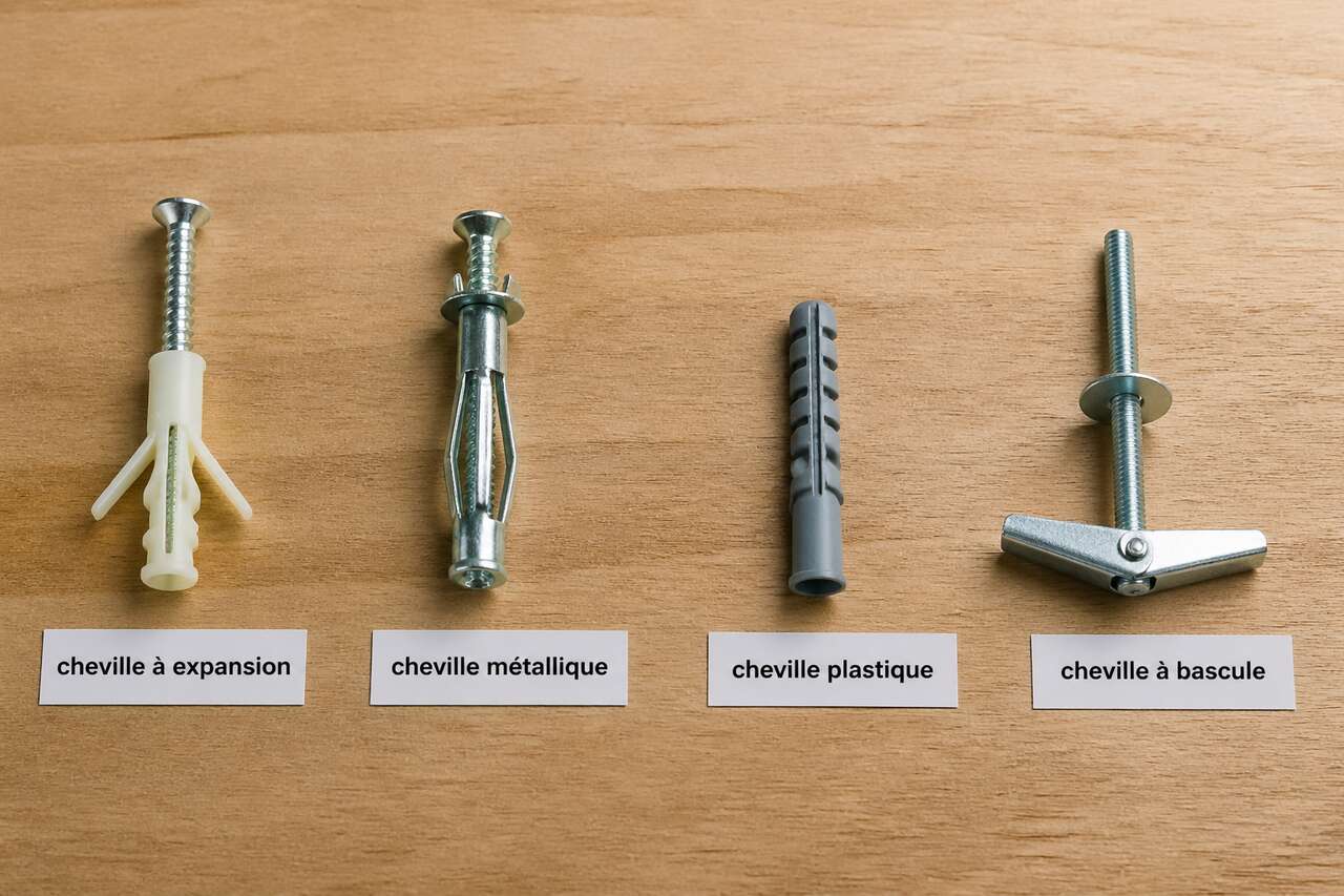 Introduction aux différents types de chevilles pour placo
