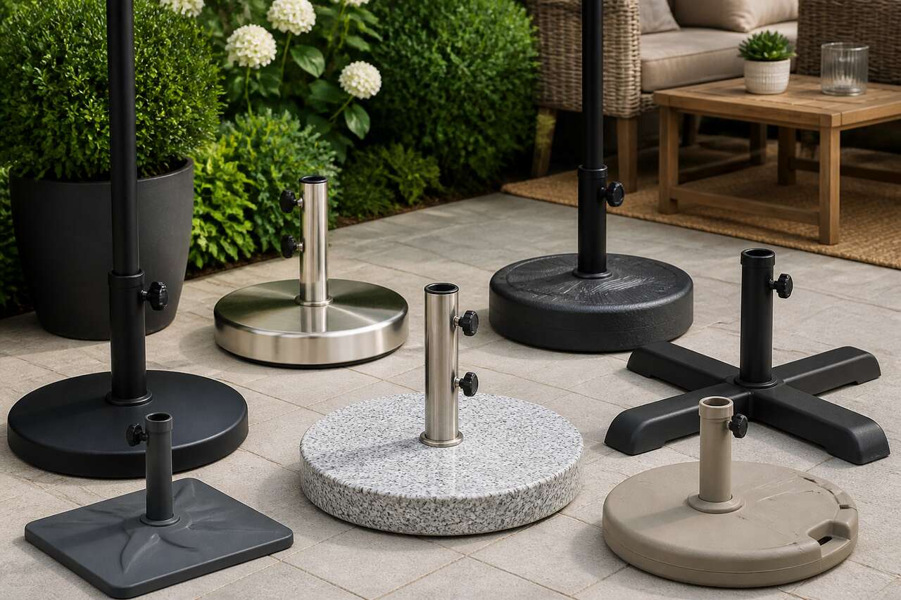Les différents types de pieds de parasol