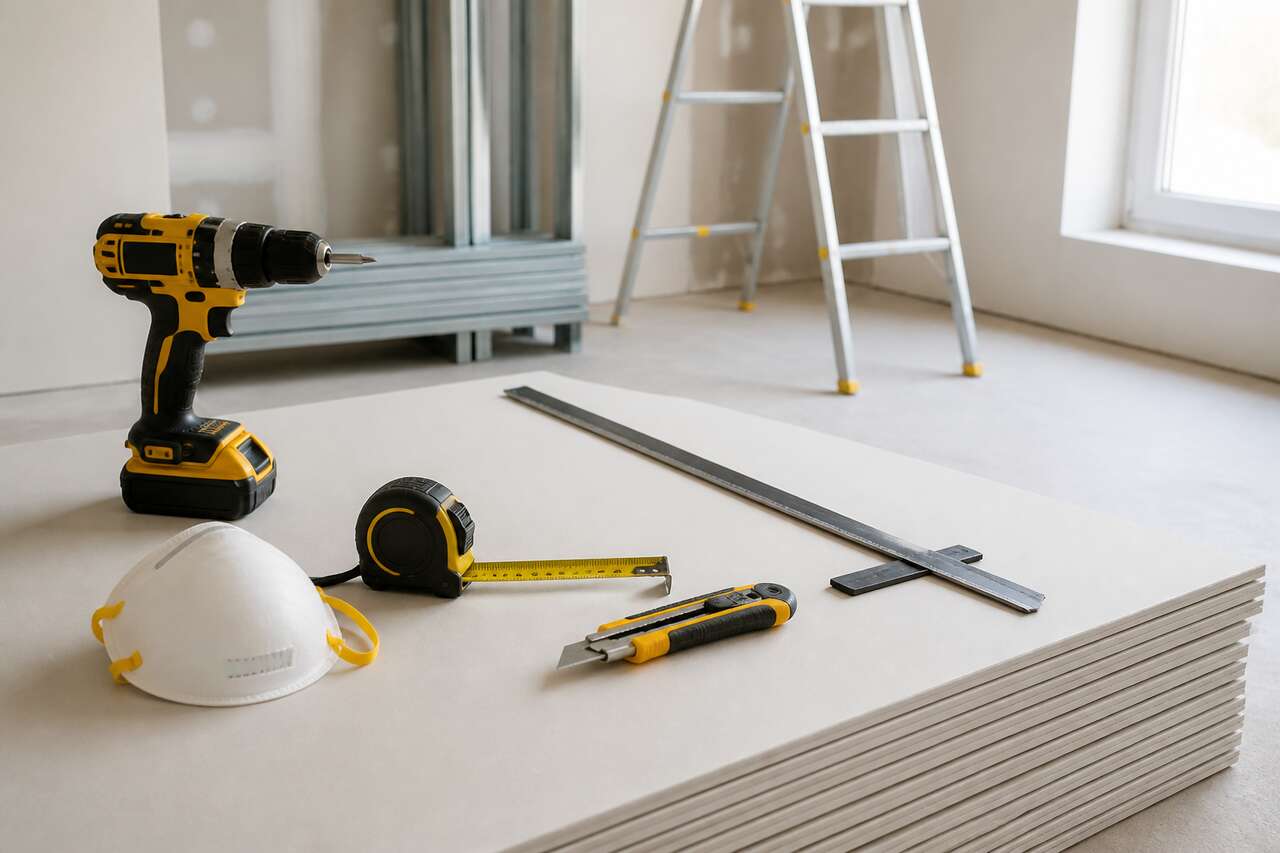 Les outils indispensables pour poser des plaques de plâtre