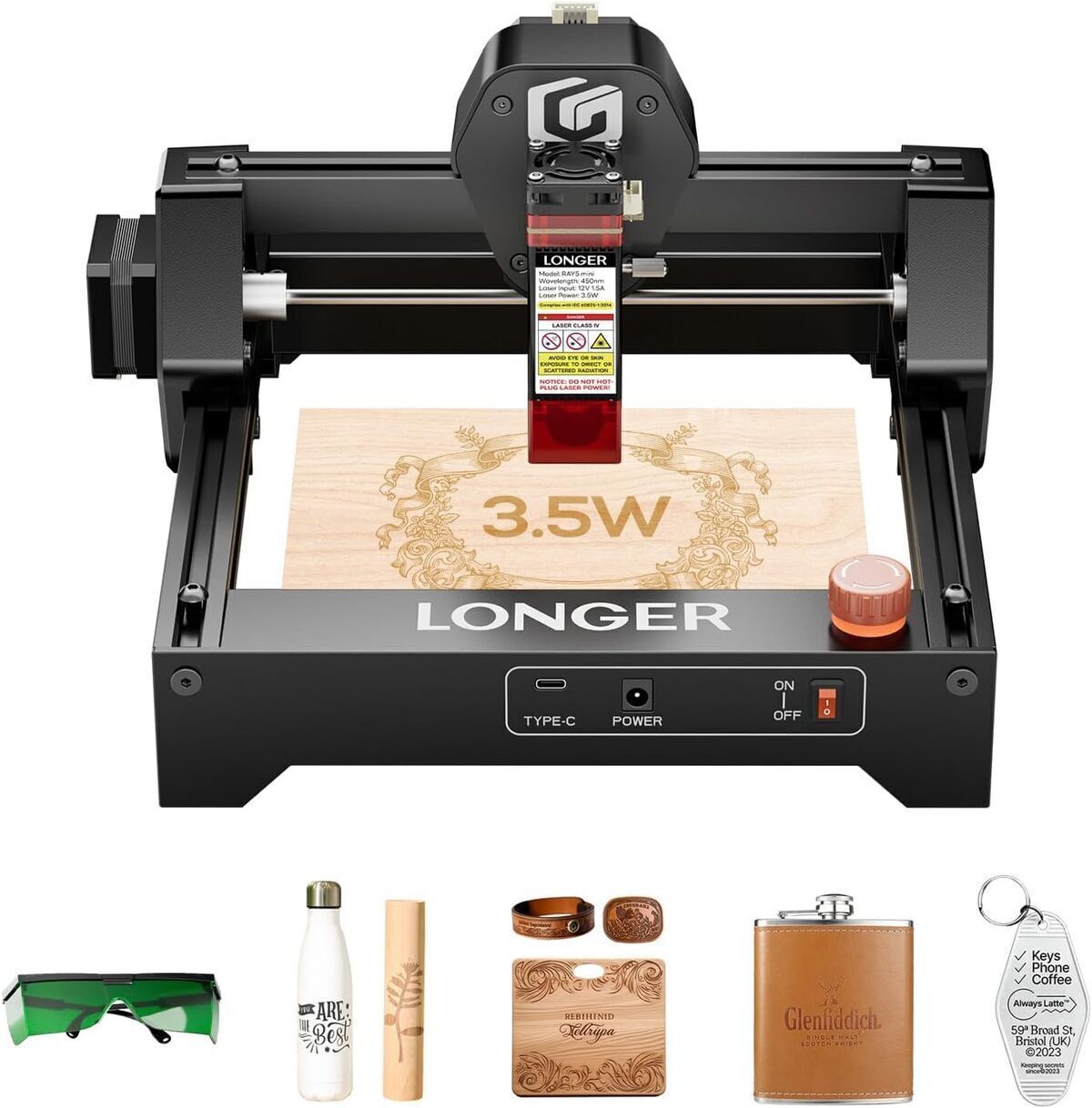 Test de la machine de gravure laser Longer Ray5 mini 3, 5 W