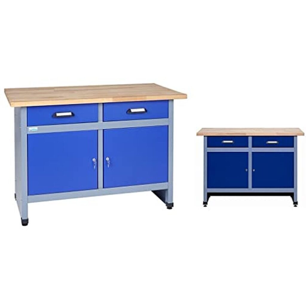 Test : établi bleu marine pratique 120 cm avec rangements