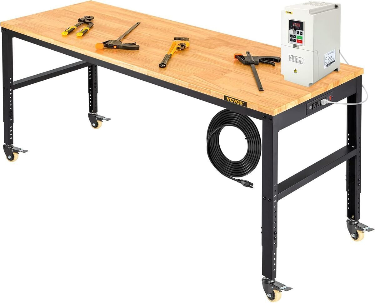 Test : établi Vevor, table de travail multifonctionnelle avec roulettes