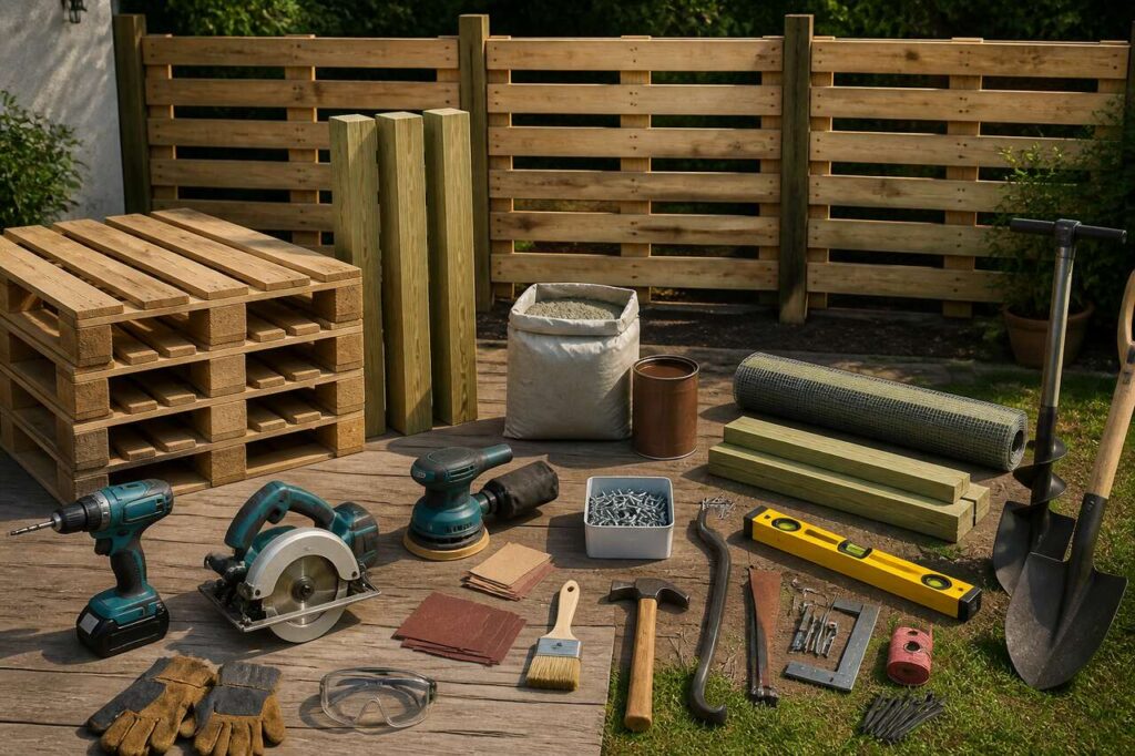 Comment fabriquer une clôture avec des palettes ?