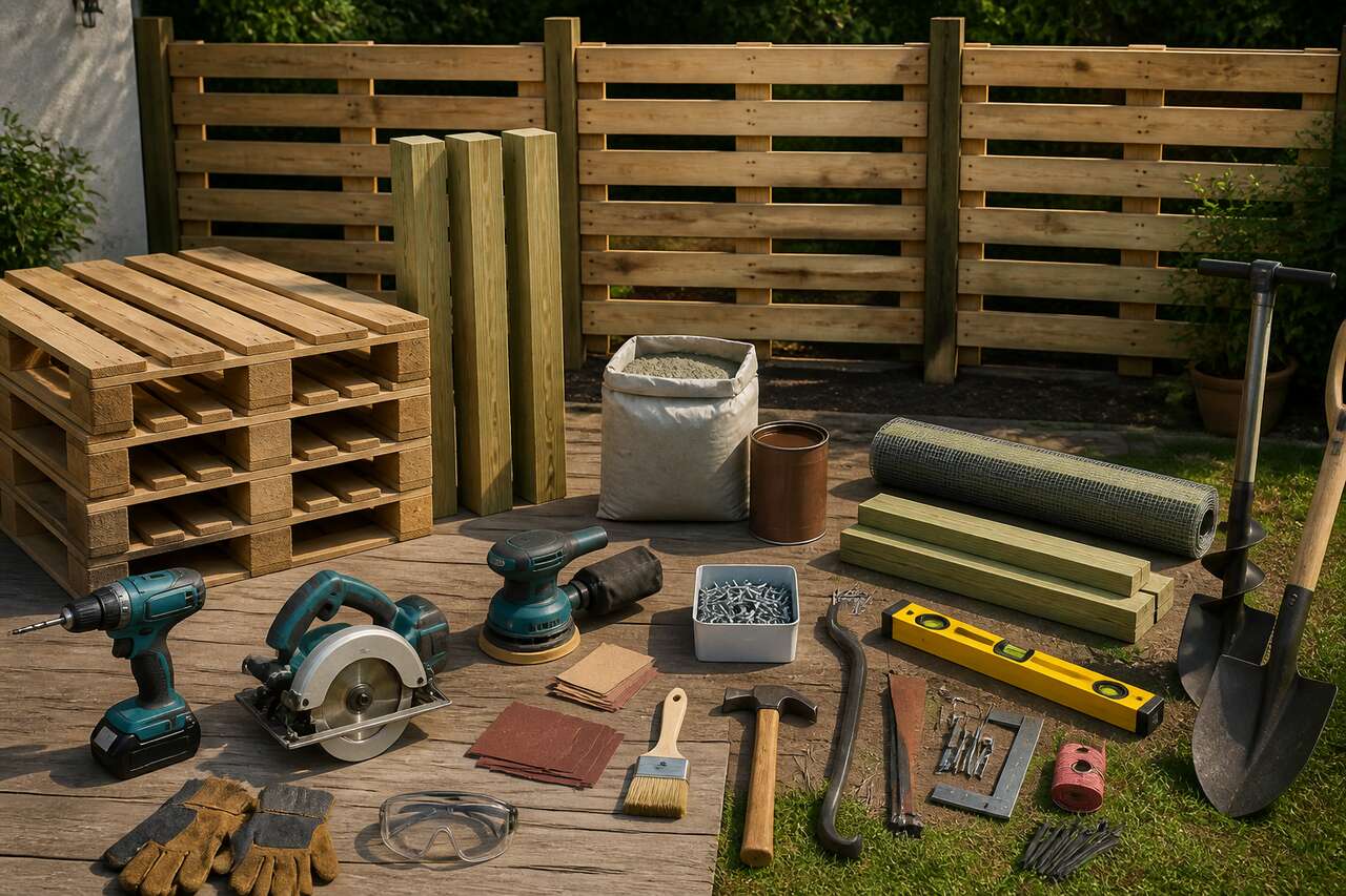 Comment fabriquer une clôture avec des palettes ?