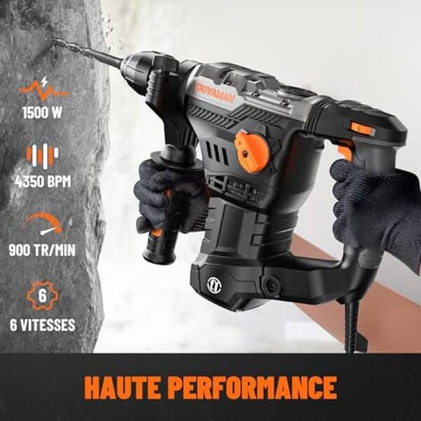 Découvrez notre test détaillé du marteau perforateur DOVAMAN RH15A 1500W : puissance, polyvalence et qualité. Avis complet et conseils d'achat.