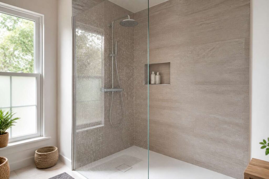 Quelle longueur de paroi de douche pour éviter les éclaboussures ?