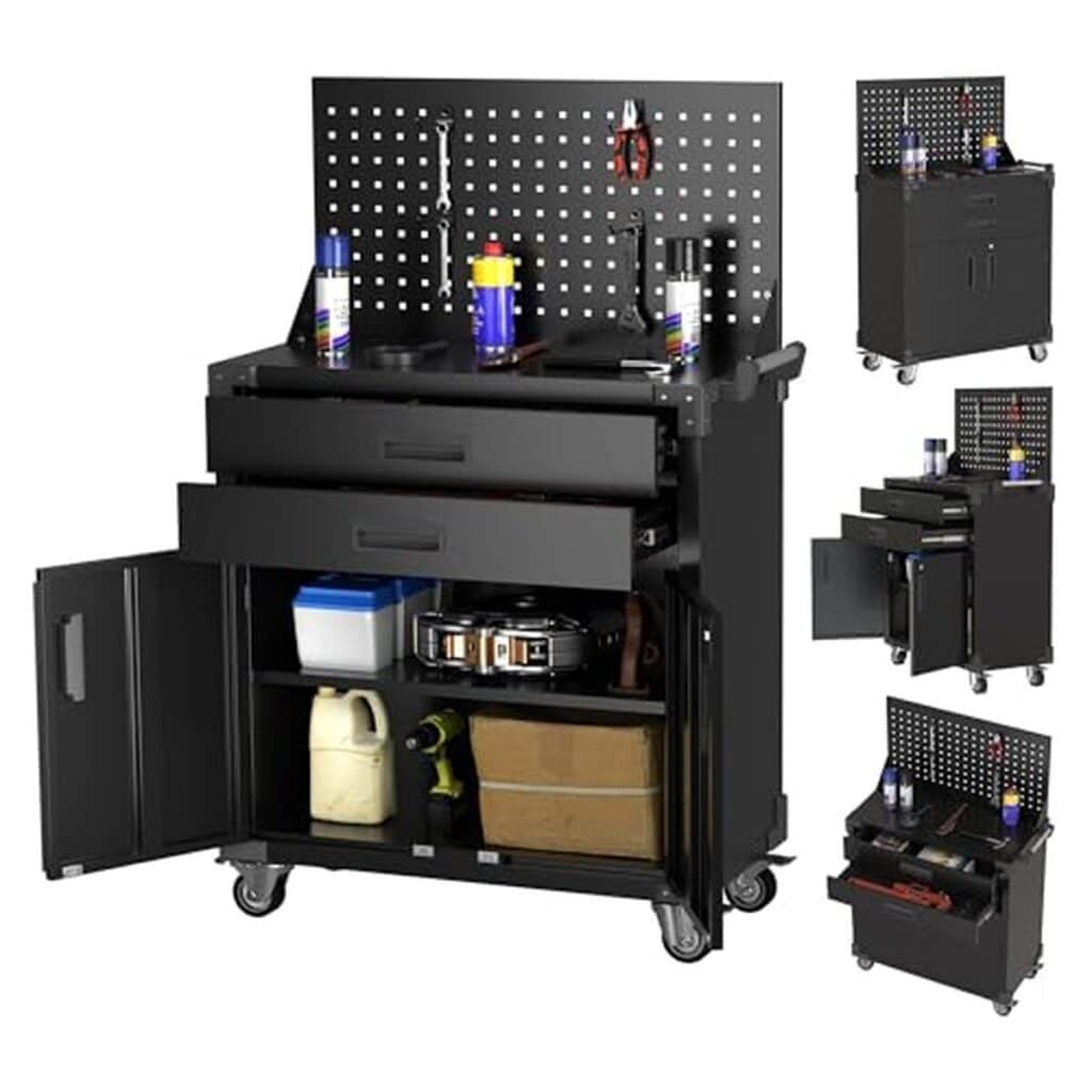 Test : armoire à outil SUPEER avec 2 tiroirs et roulettes