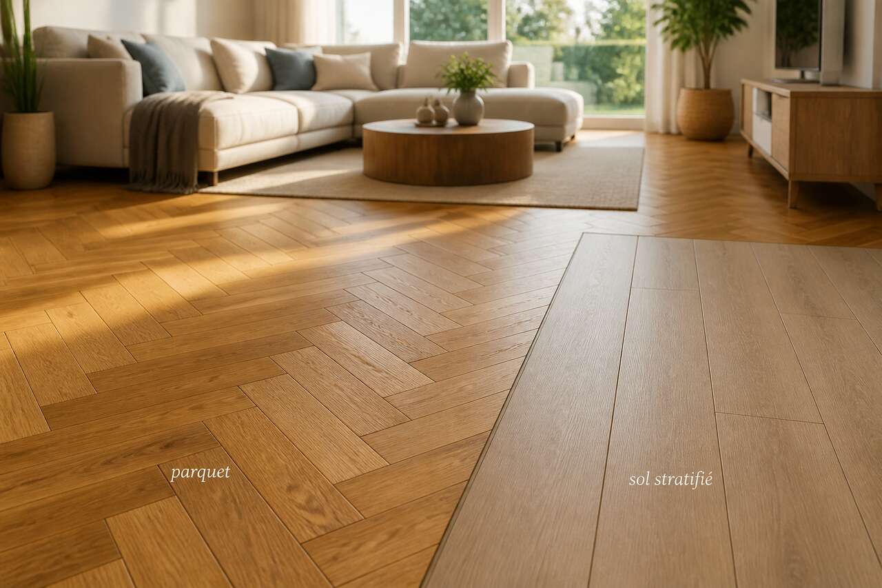 Parquet ou sol stratifi&eacute; : comprendre la diff&eacute;rence en deux minutes