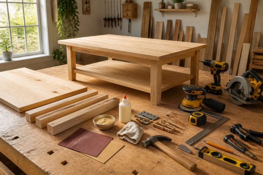 Table basse diy : créez la vôtre étape par étape