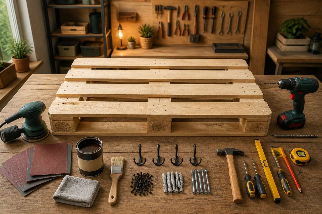 Porte-manteau en palette : guide de fabrication étape par étape