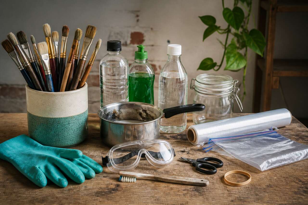 Comment conserver et réutiliser ses outils de peinture usagés ?