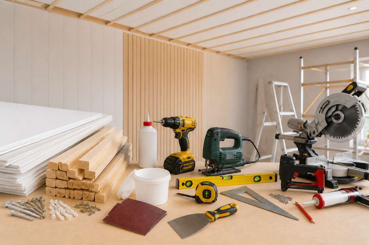 Comment poser le lambris au plafond : sens et astuces
