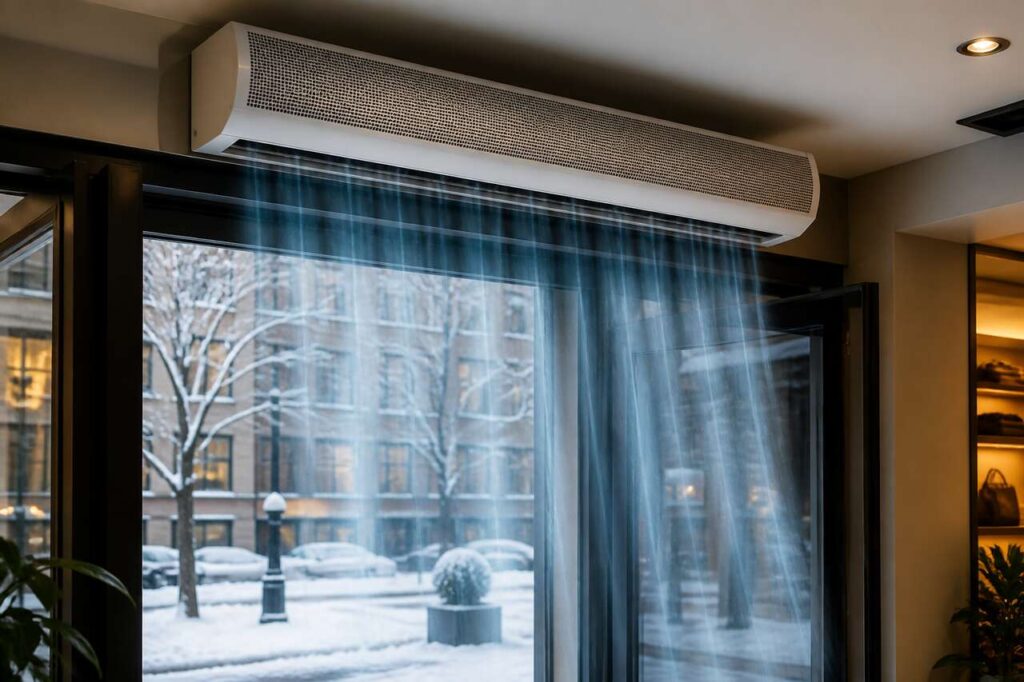 Qu'est-ce qu'un rideau d'air chaud ?