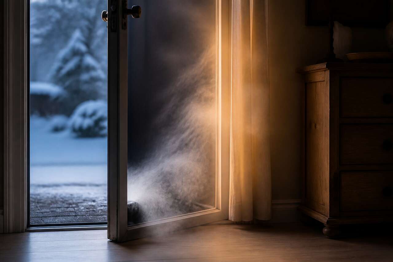 Pourquoi une porte ouverte fait entrer le froid