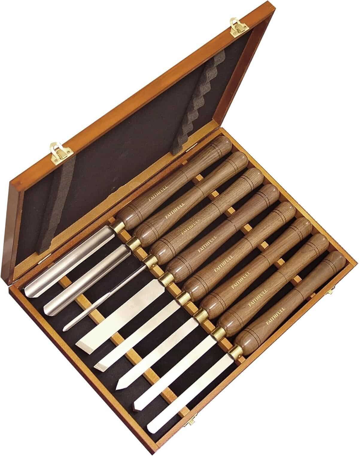 Test du coffret d'outils de tournage Faithfull WCTSET8B : efficacité en 8 pièces