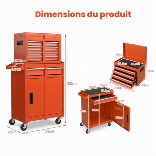 Découvrez notre test complet de la servante d'atelier SOARS : organisation optimale, qualité professionnelle et rangement efficace pour votre espace de travail.