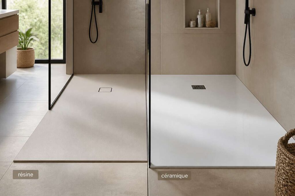 Receveur de Douche : résine ou Céramique ?
