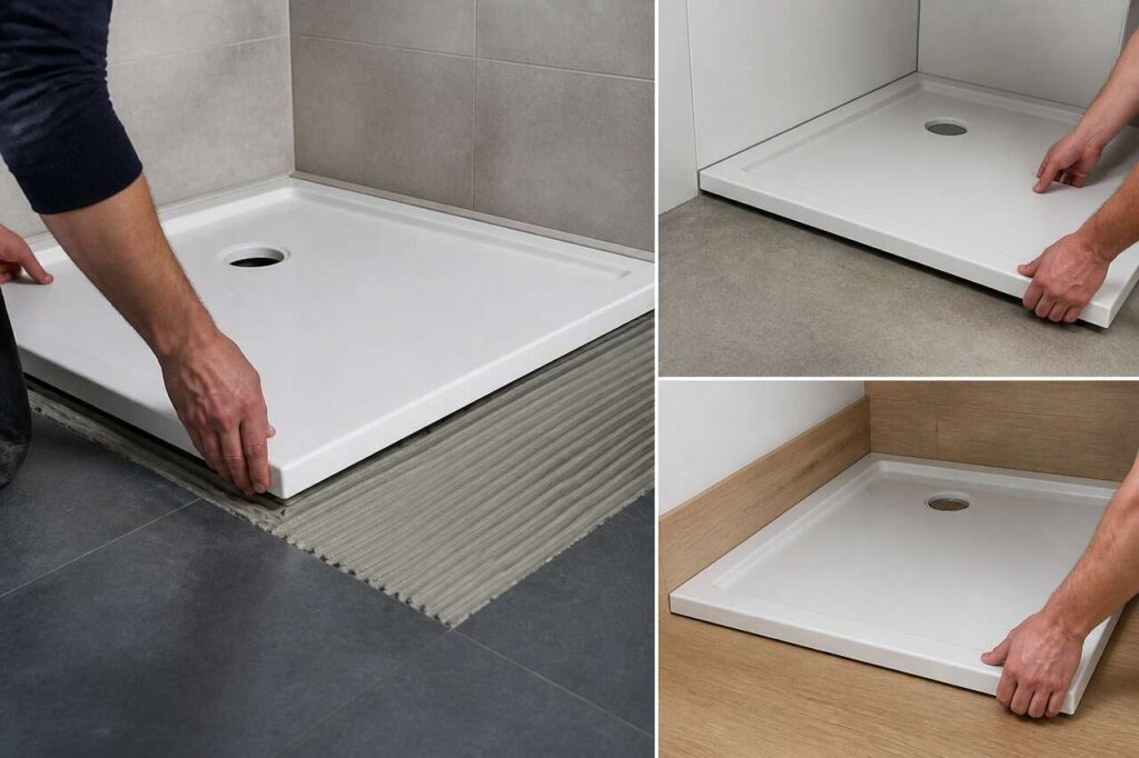 Sur quoi poser un receveur de douche ?