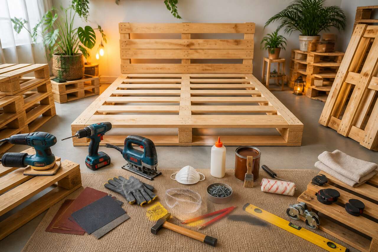 Lit palette en bois : idées et guide de fabrication