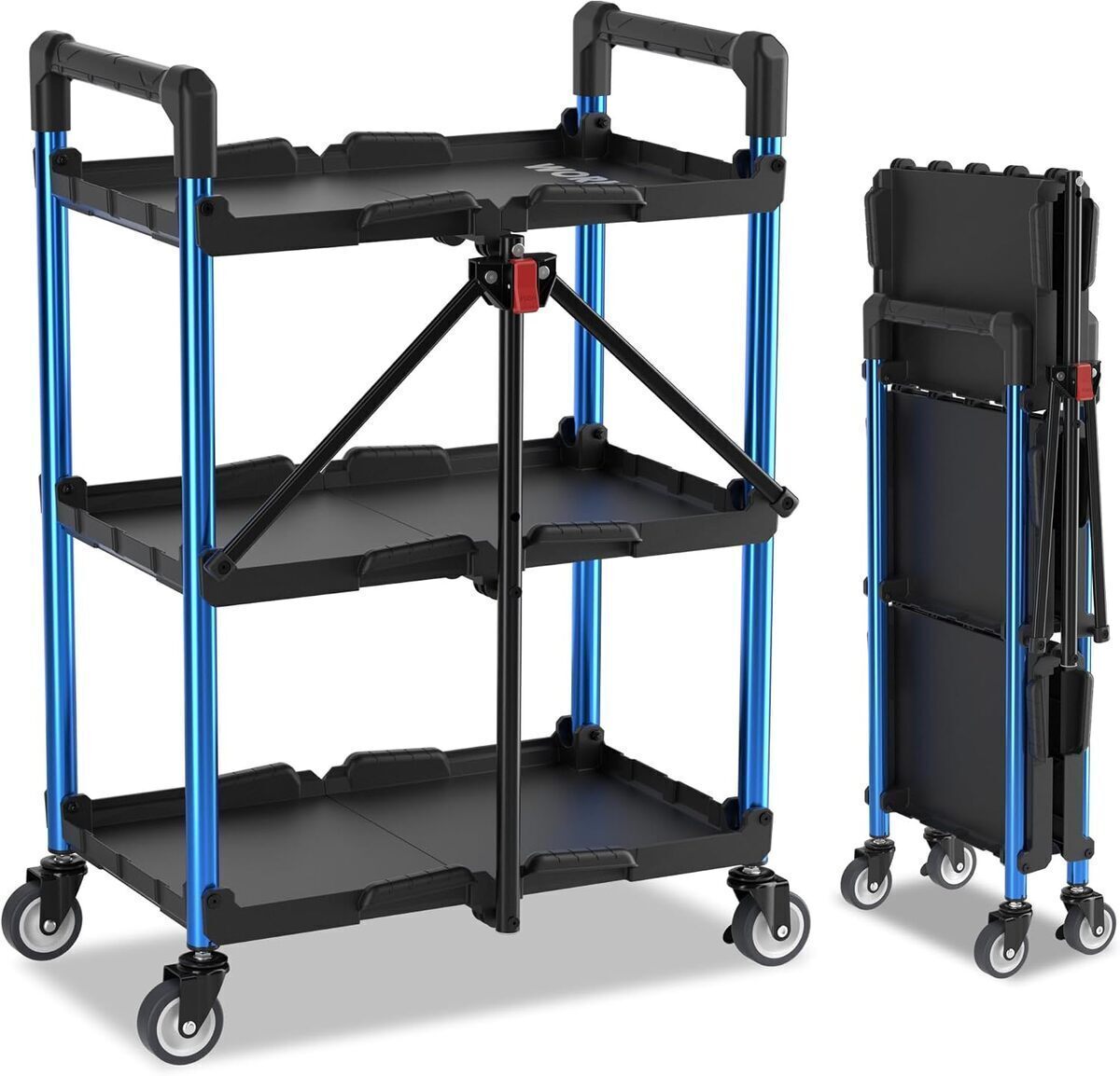 Test : chariot pliable 3 niveaux WORKPRO, la servante d'atelier mobile